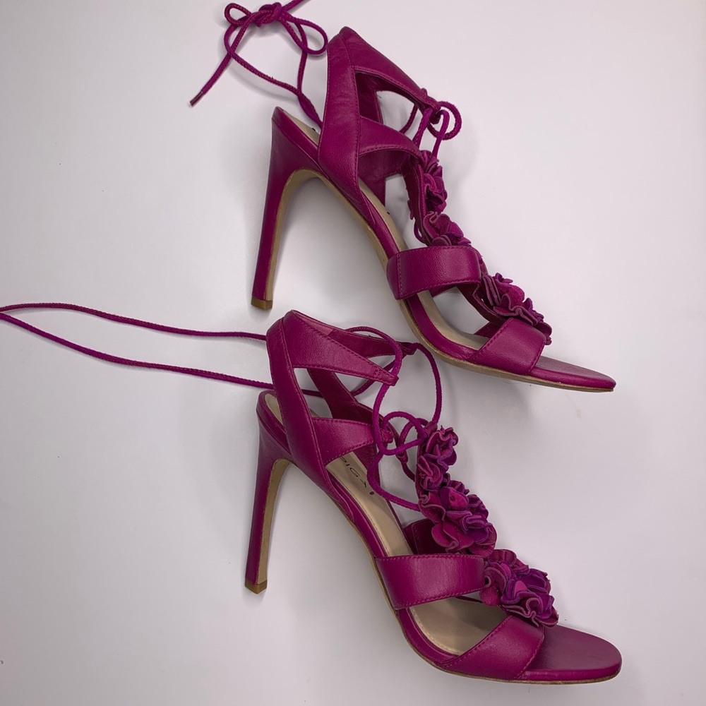 Via Spiga Pink Strappy Heels - Picture 7 of 13